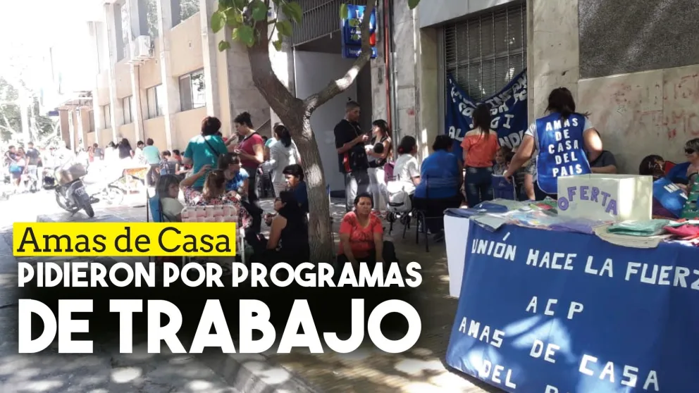 Amas de Casa pidieron por programas de trabajo