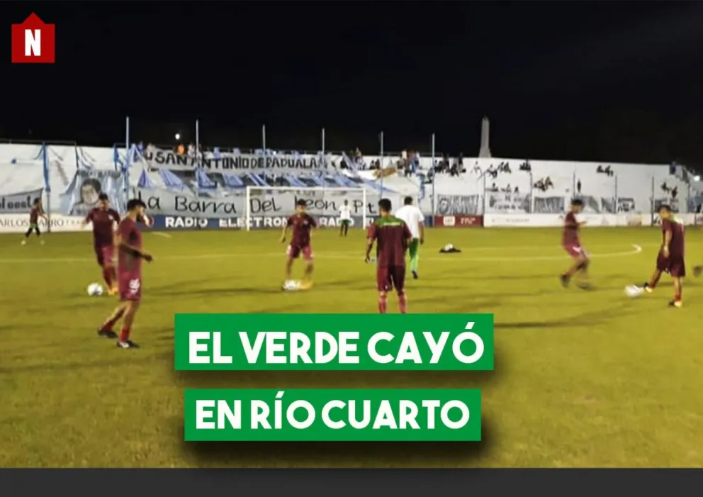 El Verde cayó en Río Cuarto y quedó segundo en su zona