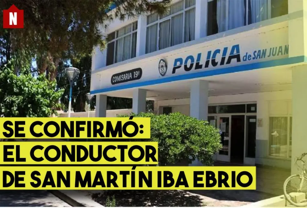 Se confirmó: el conductor de San Martín estaba ebrio