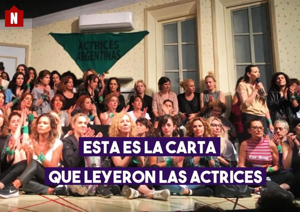 La carta completa que Actrices Argentinas leyó en la denuncia pública contra Darthes