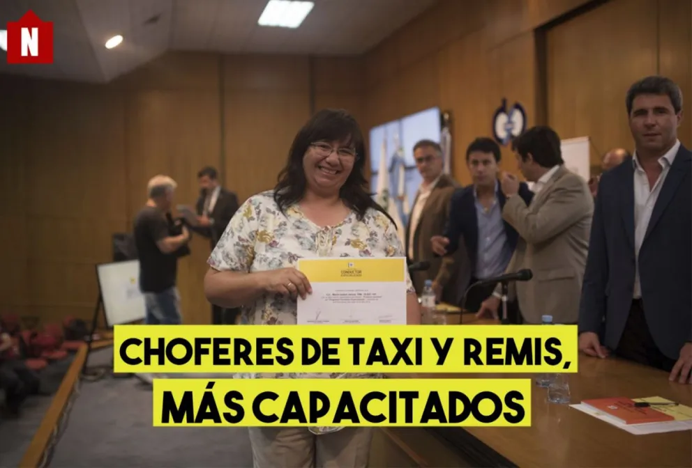 Choferes de taxi y remis, más capacitados