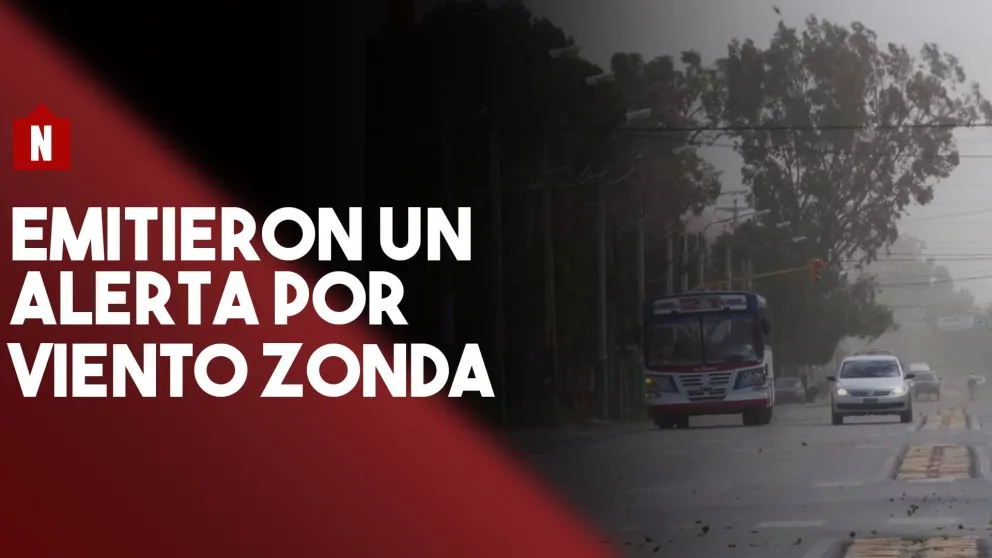 Alerta por viento Zonda