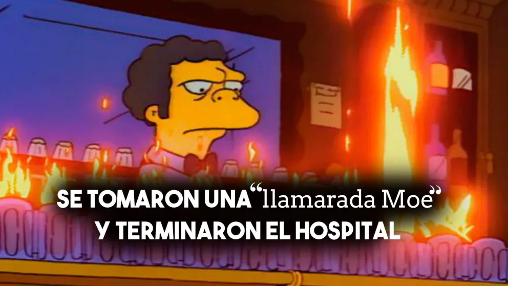 Se tomaron una "llamarada Moe" y terminaron el hospital