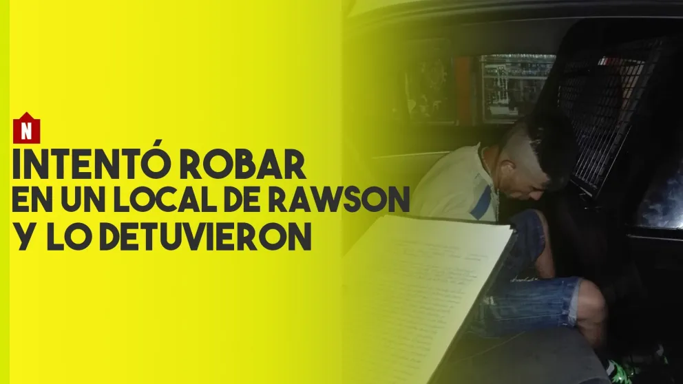 Intentó robar en un local de Rawson y fue detenido