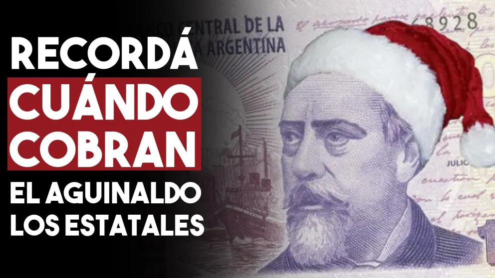 Recordá cuándo cobran el aguinaldo los estatales