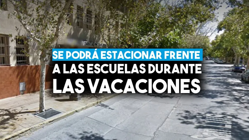 Se podrá estacionar frente a las escuelas durante las vacaciones