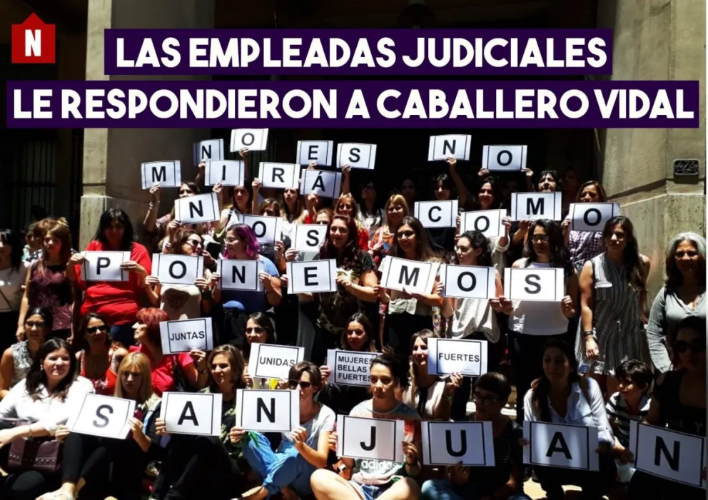 Las trabajadoras judiciales le respondieron a Caballero Vidal