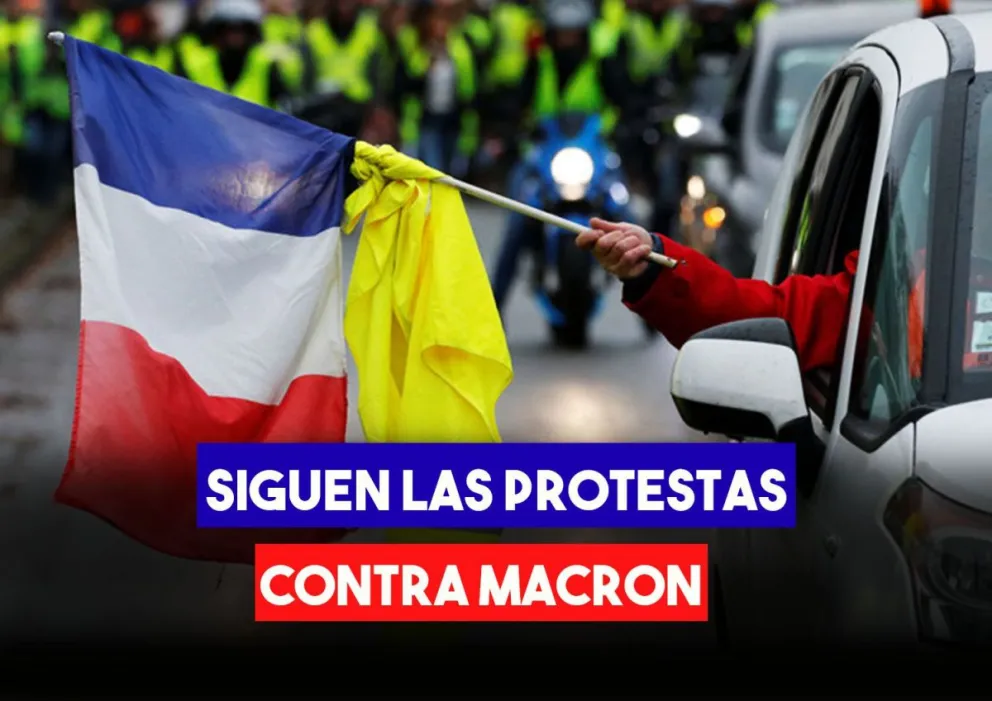 Nueva protesta contra Macron deja un saldo de 70 detenidos
