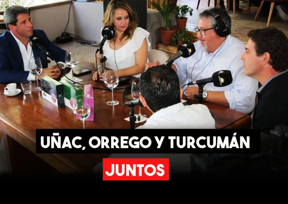 Uñac, Turcumán y Orrego, juntos en una entrevista radial