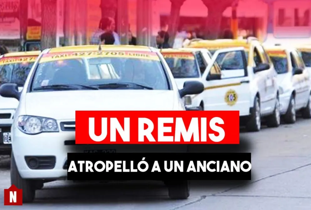 Un anciano fue atropellado por un remis