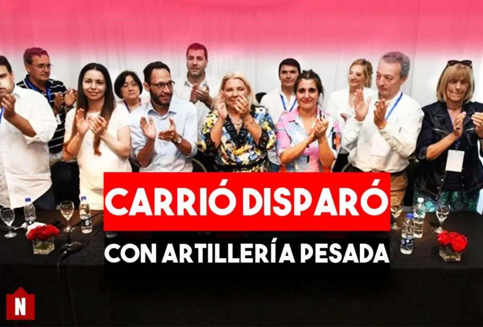 Carrió apareció y estalló contra el Gobierno