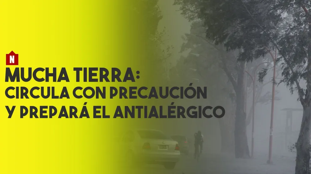 Arrasador viento sur, empolva a los sanjuaninos