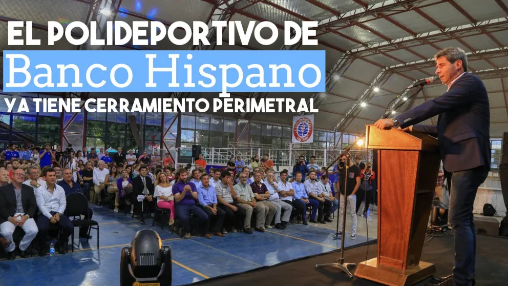 El polideportivo de Banco Hispano ya tiene cierre perimetral