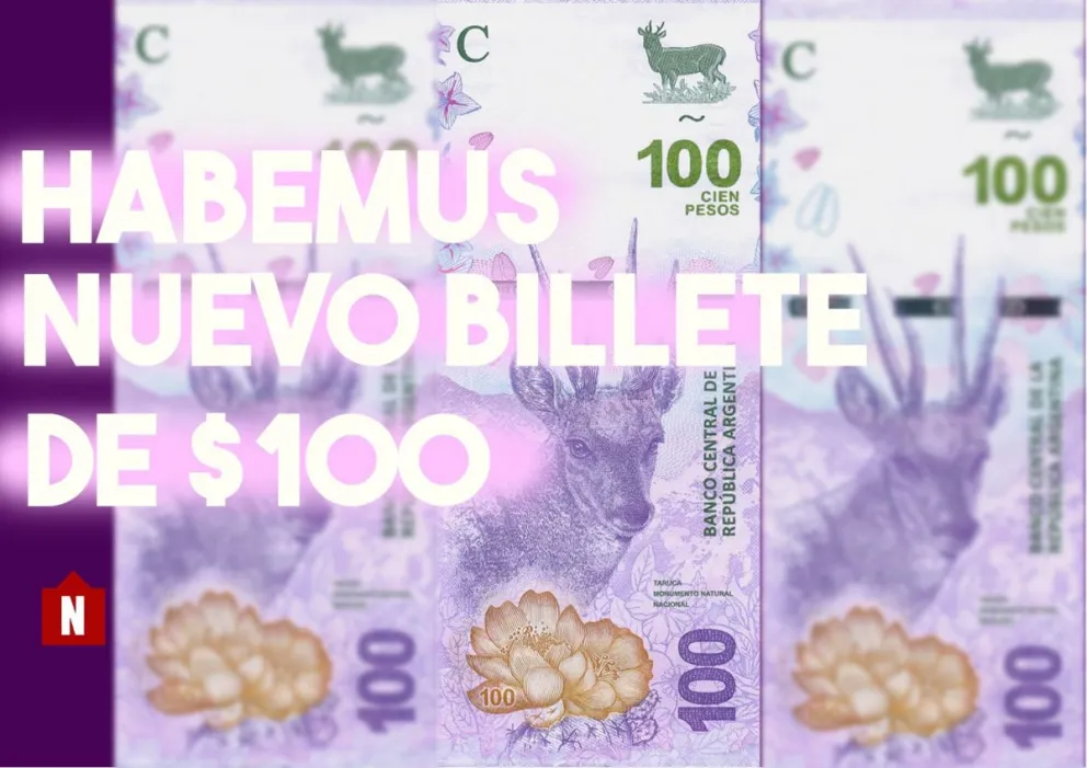La taruca, en el nuevo billete de $100