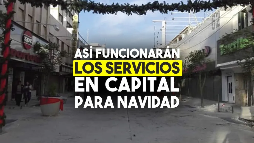 Atención: así funcionarán los servicios en Capital para Navidad