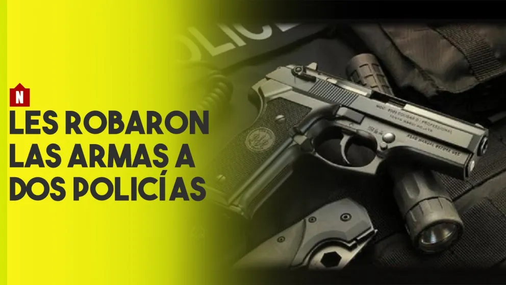 Dos policías sufrieron el robo de sus armas