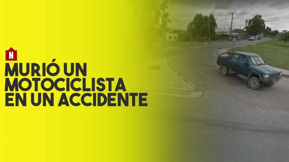 Murió un motociclista en un accidente
