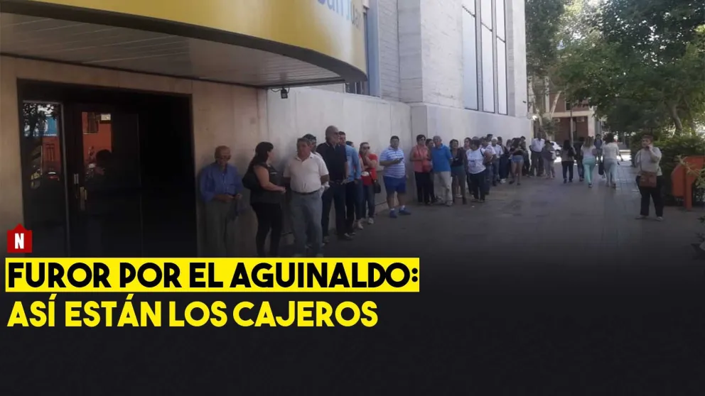 Furor por el aguinaldo: así están los cajeros sanjuaninos