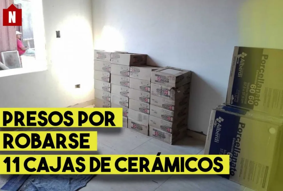 Presos por robar cerámicos