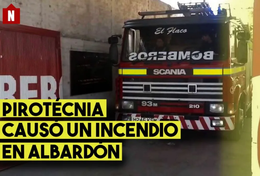 Importante incendio en un galpón de Albardón