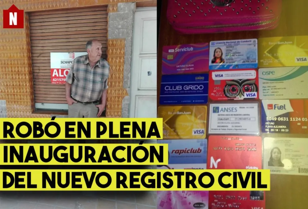 Robó una mochila en plena inauguración del nuevo Registro Civil