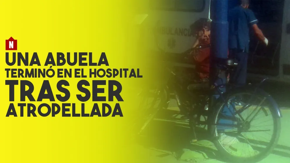 Una abuela terminó en el hospital tras ser atropellada