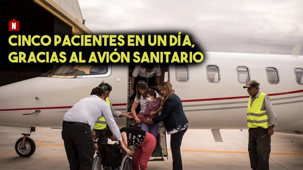 El nuevo avión sanitario recorrió 4000 mil km trasladando a cinco pacientes en un día