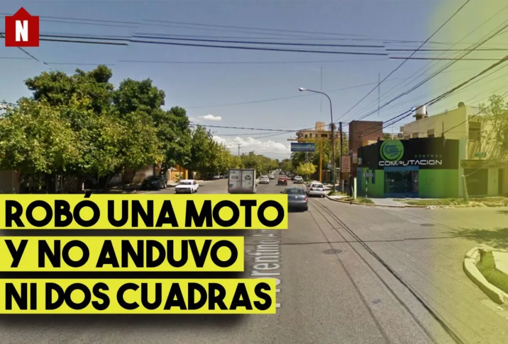 Robó una moto y no anduvo ni dos cuadras