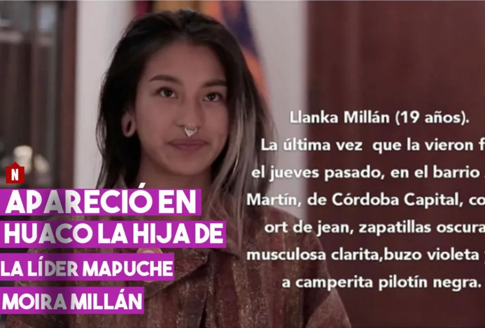 San Juan: apareció la hija de  la líder Mapuche Moira Millán, en Huaco