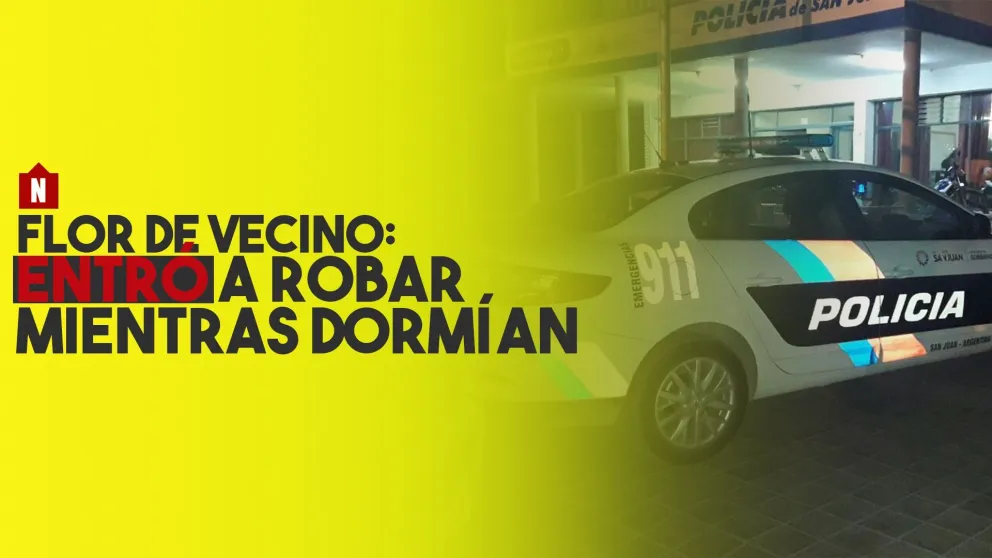 Flor de vecino: entró a robar mientras dormían
