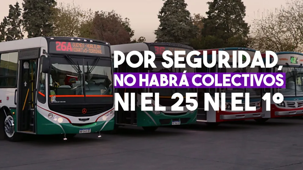 ¿Habrá colectivos el 25 de diciembre y 1 de enero?