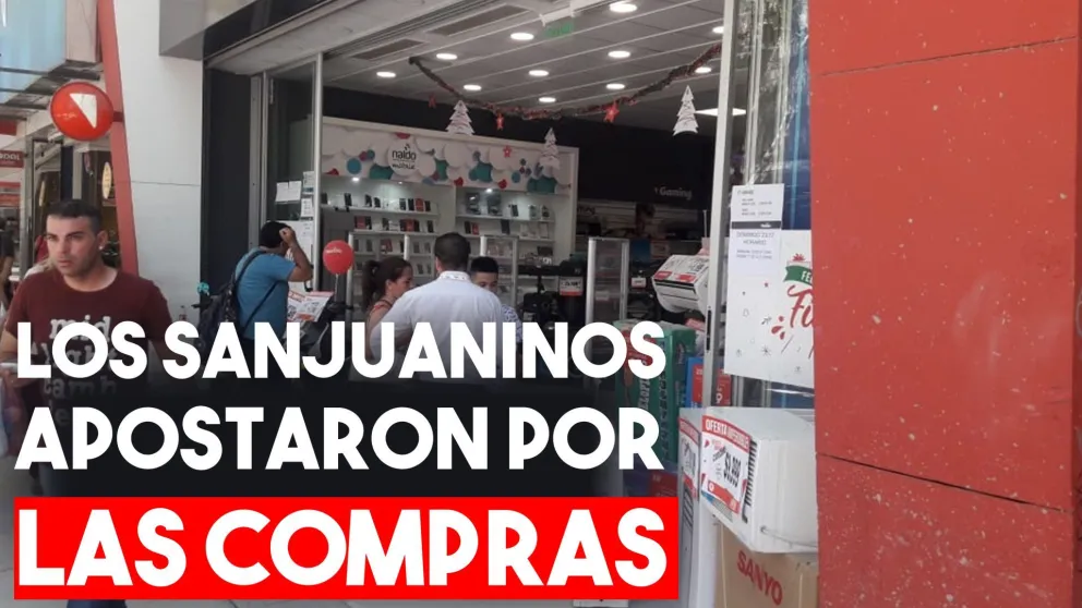 Los sanjuaninos salieron hacer las compras