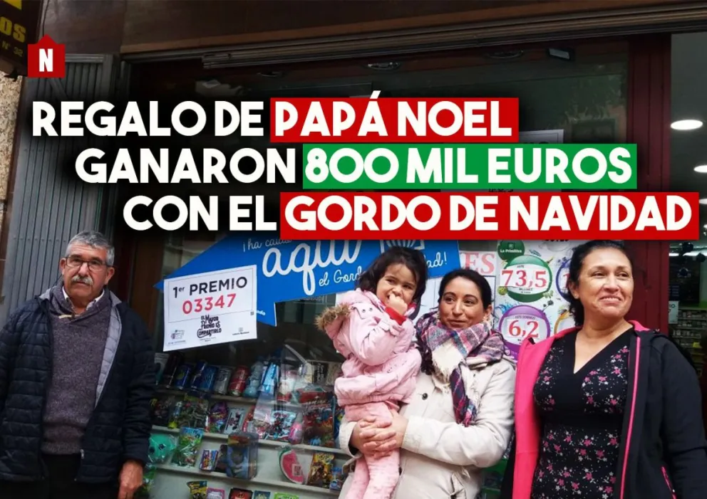 Suerte de navidad: ganaron 800 mil euros en el gordo