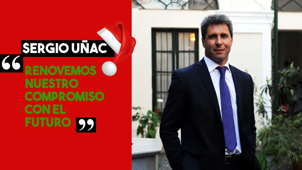Uñac en Navidad: "Renovemos nuestro compromiso con el futuro"