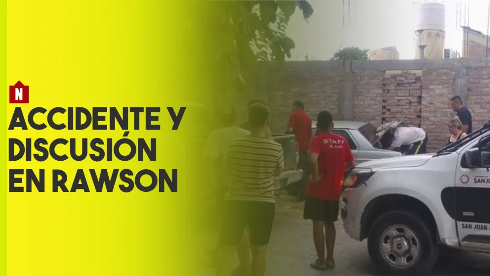 Choque y discusión en Rawson
