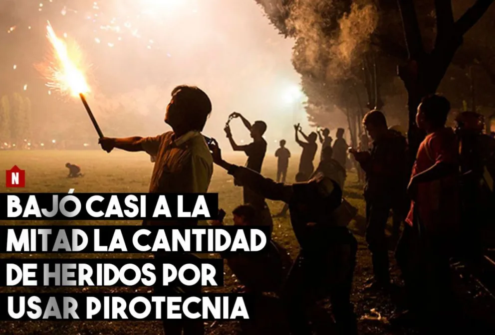 Importante descenso en la cantidad de heridos por uso de pirotecnia