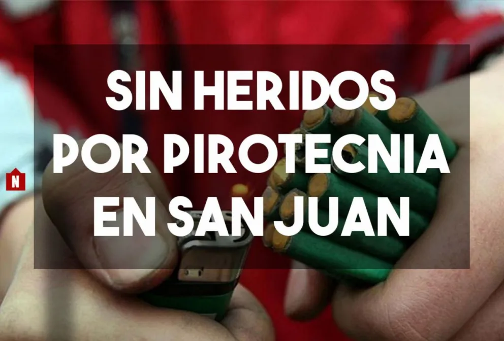Sin heridos por pirotecnia en San Juan