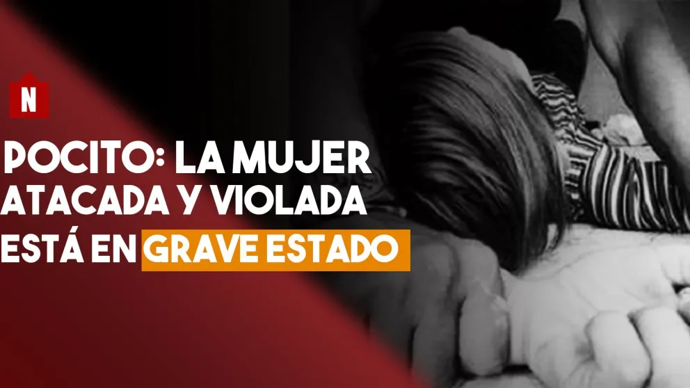 El mujer violada en Pocito sigue grave
