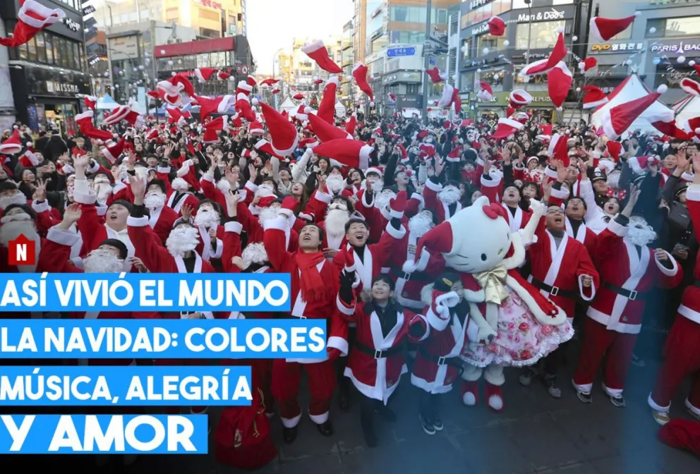 Así se festejó la Navidad en todo el mundo