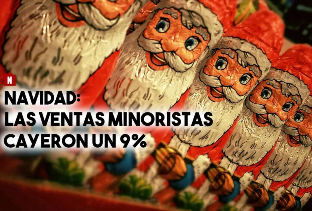 Navidad: las ventas minoristas cayeron un 9%