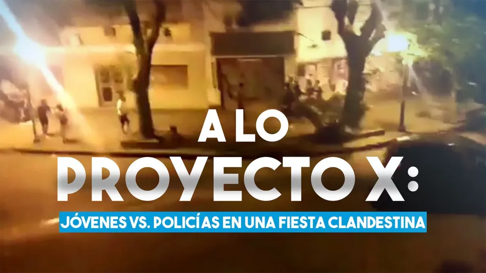 A lo Proyecto X: 800 jóvenes se enfrentaron a la policía en una fiesta clandestina