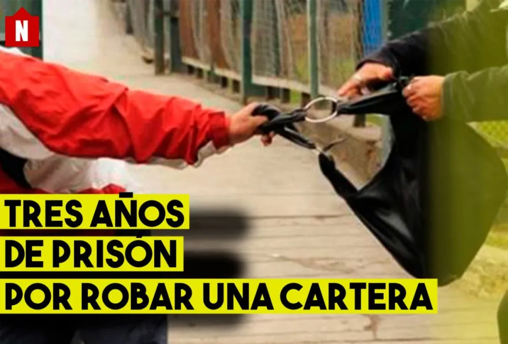 Irá tres años a prisión por atacar a una mujer y robarle la cartera