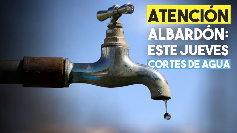 Interrumpirán el servicio de agua potable en Albardón