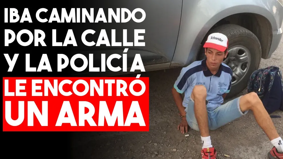 Marche preso por llevar un arma en plena calle