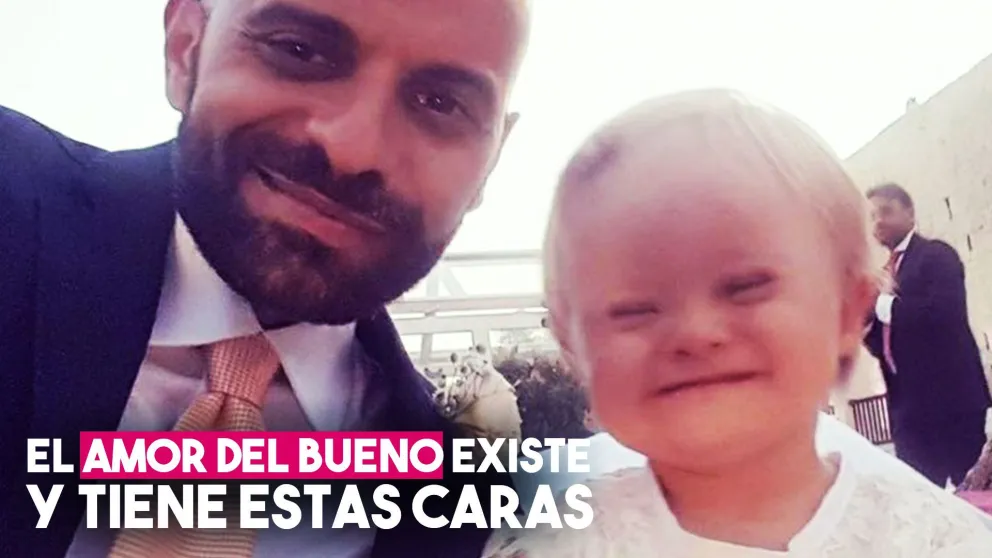 Alba fue rechazada por 20 familias por tener síndrome de Down, pero él la adoptó