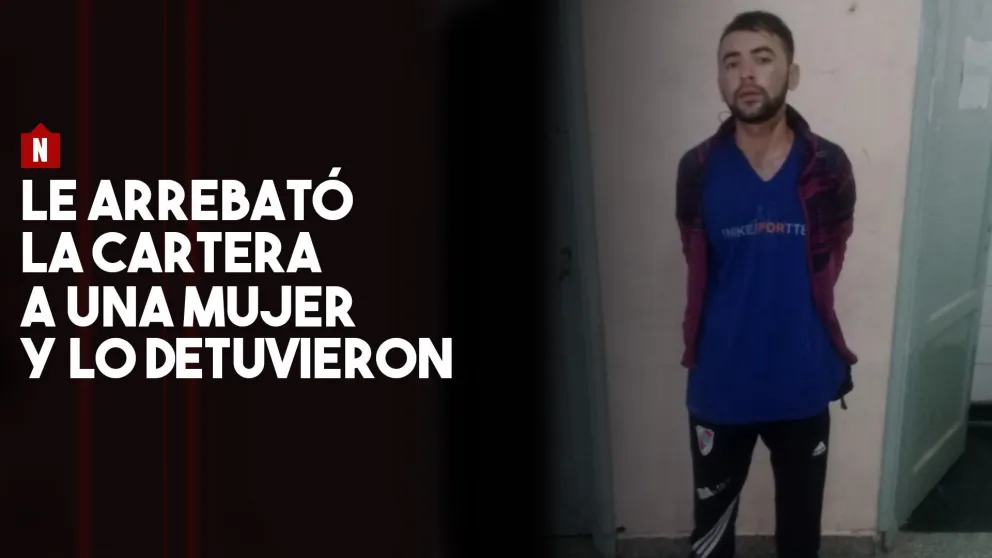 Robó una cartera, rompió la puerta de una casa y lo apresaron