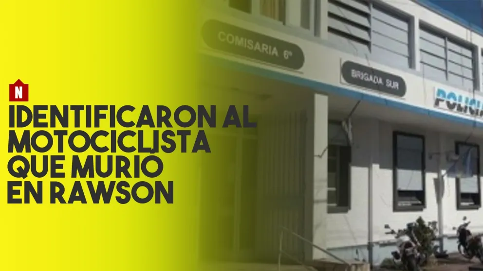 El motociclista que murió en Rawson fue identificado