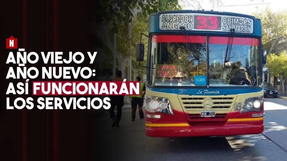 Año Viejo y Año Nuevo: así funcionarán los servicios