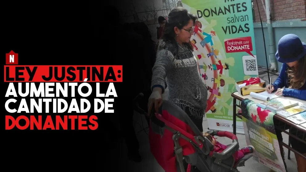 Donación de órganos: Justina aumentó cantidad de donantes