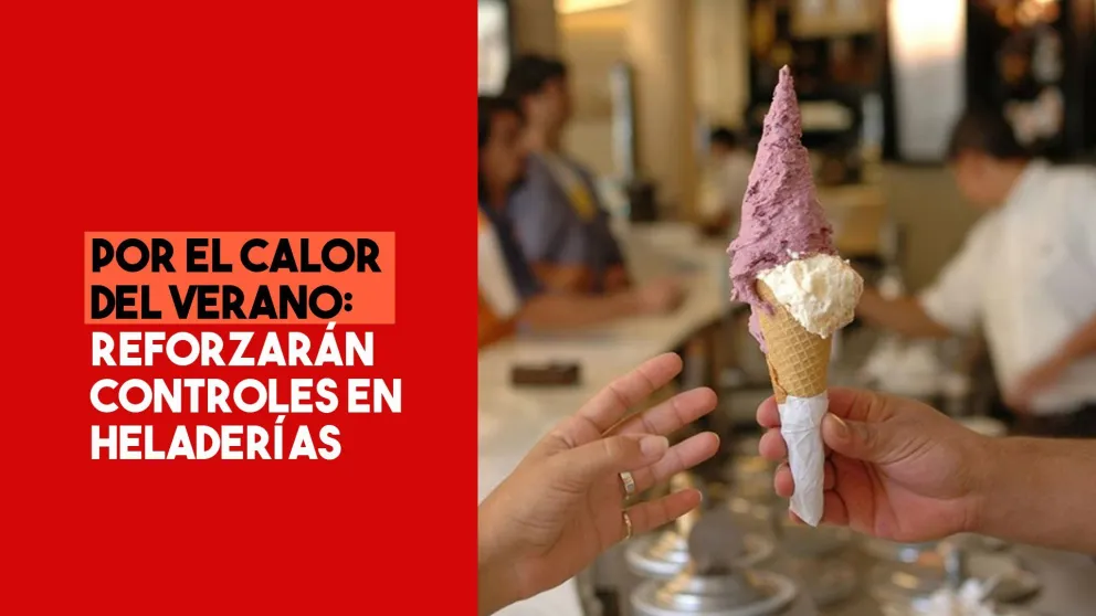 Por el calor del verano, reforzarán controles en heladerías